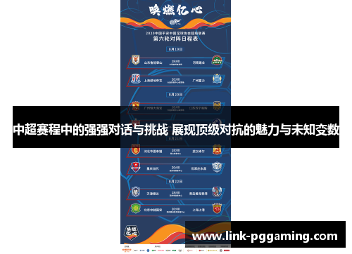中超赛程中的强强对话与挑战 展现顶级对抗的魅力与未知变数